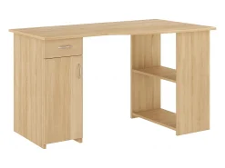 VCM Computer Table | Mesa de canto com gaveta | Dimensões aprox. A. 76 x L. 118 x P. 77 cm | Mesa - Linzia (Sonoma-Oiche (Sägerau))