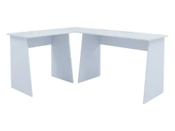 VCM Computer Table | Mesa de canto | Dimensões Geral Definir aprox. A. 74 x L. 135 x P. 105 cm | Painéis laterais elegantes | Mesa – Masola (Branco)