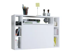 VCM Mesa de computador pendurada | Mesa dobrável | Mesa de parede | Dimensões aprox. A. 60 x L. 90 x P. 20 cm | Mesa - Wandila (Branco)