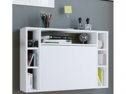 VCM Mesa de computador pendurada | Mesa dobrável | Mesa de parede | Dimensões aprox. A. 60 x L. 90 x P. 20 cm | Mesa - Wandila (Branco)