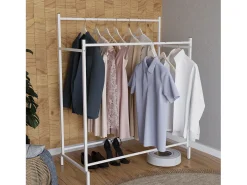 VCM metal roupeiro | closet aberto | walk-in | suporte para roupas | dimensões aprox. A. 136 x L. 103 x P. 52 cm- Labol L (Branco)
