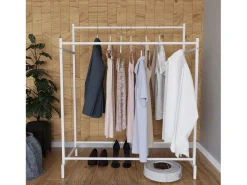 VCM metal roupeiro | closet aberto | walk-in | suporte para roupas | dimensões aprox. A. 136 x L. 103 x P. 52 cm- Labol L (Branco)