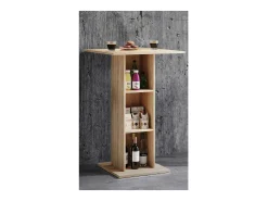 VCM Wood Bar Table | Tabela em pé | Dimensões aprox. A. 108 x 70 x 70 cm | mesa alta - Standos (Sonoma oak (Sägerau))