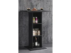 VCM Wood Bar Table | Tabela em pé | Dimensões aprox. A. 108 x 70 x 70 cm | mesa alta - Standos (Preto)