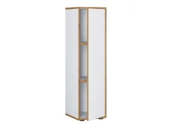 VCM Wood Office Cabinet Folder Arquivo Gabinete Móveis de escritório Gabinete Salia 3x Largura 30 cm Porta giratória (Branco)