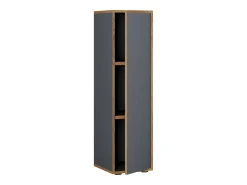 VCM Wood Office Cabinet Folder Arquivo Gabinete de móveis de escritório Salia 3x Largura 30 cm Porta giratória (Antracite)