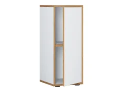 VCM Wood Office Cabinet Folder Arquivo Gabinete Móveis de escritório Gabinete Salia 2x Largura 30 cm Porta giratória (Branco)
