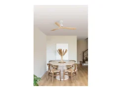 Ventilador DC LANTAU L branco/pinho