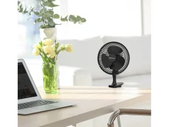 Ventilador de clipe Mini 6 - ultra silencioso e de alta potência - preto