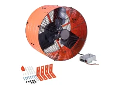 Ventilador de Extração de Galeria SucceBuy, 83,2 m³/min, 42 x 27,5 cm com Termostato Ajustável
