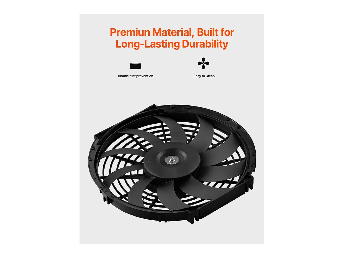 Ventilador de Extração de Galeria SucceBuy, Ventilador Axial, 30,5 cm, 36,8 m³/min com Termostato Ajustável