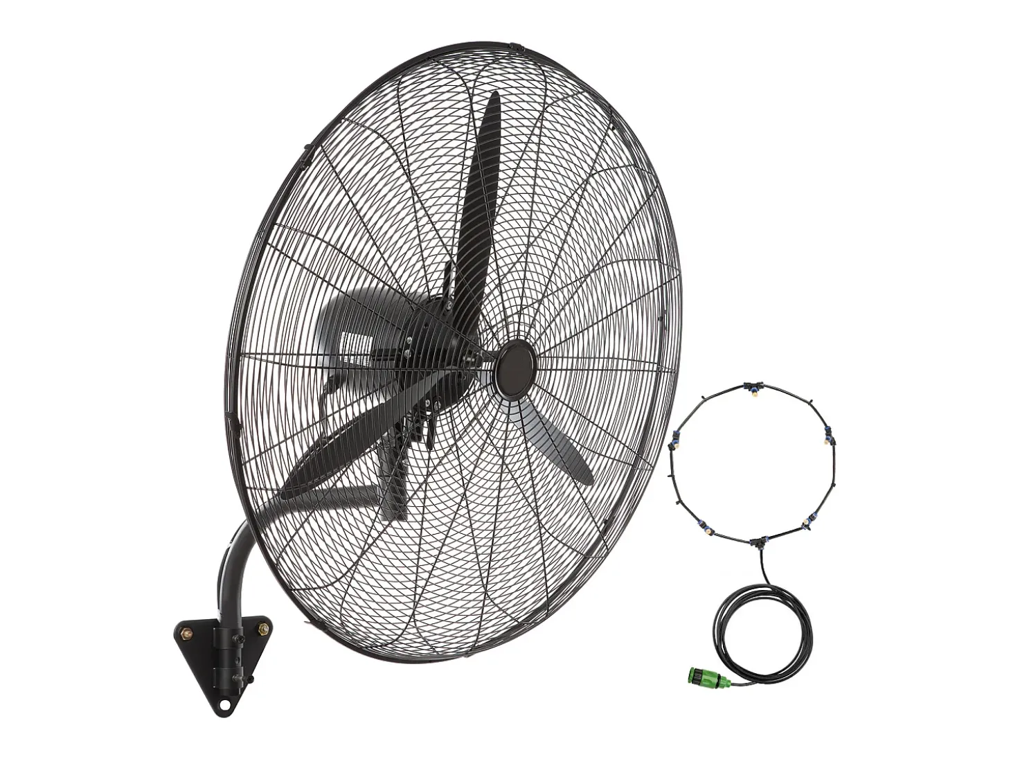 Ventilador de Nebulização, SucceBuy 74,9 CM 9500 CFM Ventilador de Nebulização de Parede de 3 Velocidades