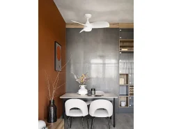 Ventilador de Teto com Luz Perenz 7192 B CT Branco - Ø 91,5 cm, 3 Lâminas, 6 Velocidades, Motor DC 35W, Silencioso