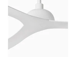 Ventilador de teto Faro Barcelona - Gotland L, branco/branco - Motor DC silencioso, sem luz, controle remoto, 6 velocidades