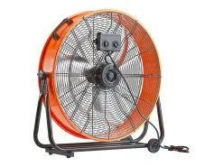Ventilador SucceBuy de Tambor Industrial de 61 cm com Temporizador Conveniente e 3 Velocidades Ajustáveis - Perfeito para Grandes Espaços como Armazéns e Garagens