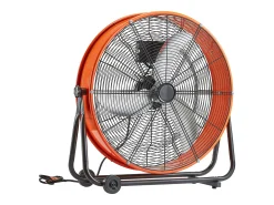 Ventilador SucceBuy de Tambor Industrial de 61 cm com Temporizador Conveniente e 3 Velocidades Ajustáveis - Perfeito para Grandes Espaços como Armazéns e Garagens
