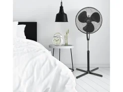 ventoinha de pé + controlo remoto 45 cm 45W preto ASV45ZR