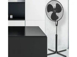 ventoinha de pé + controlo remoto 45 cm 45W preto ASV45ZR