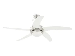Ventoinha de teto com luz 128 cm branco
