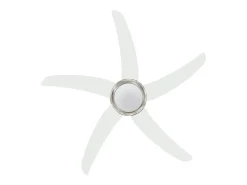 Ventoinha de teto com luz 128 cm branco