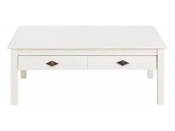 Verrazano : Mesa de centro 100 cm em MDF castanho / latão