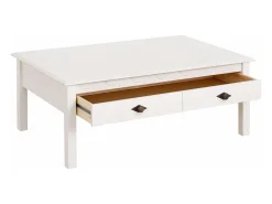 Verrazano : Mesa de centro 100 cm em MDF castanho / latão