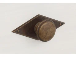 Verrazano : Mesa de centro 100 cm em MDF castanho / latão