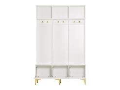 Vestiário de entrada moderno - com cabide e guarda-sapatos - Branco