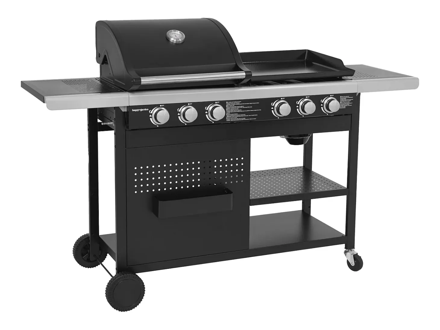 VESUVIO Duo barbecue a gás - 3 queimadores + plancha 3 queimadores