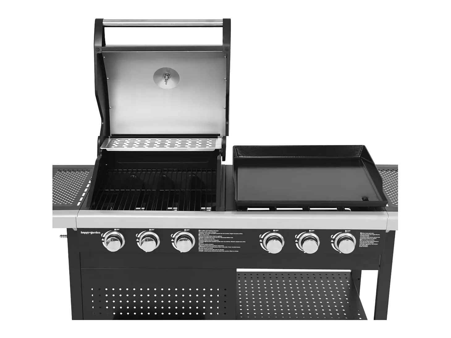 VESUVIO Duo barbecue a gás - 3 queimadores + plancha 3 queimadores