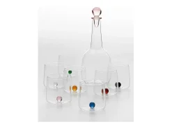 Vidro borossilicato Bilia Tumbler Zafferano conjunto de 6 peças, cor rosa