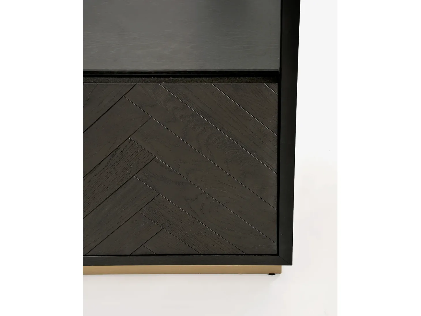 Vitrine 100x200x41 cm preta Sevilha SEV26-2