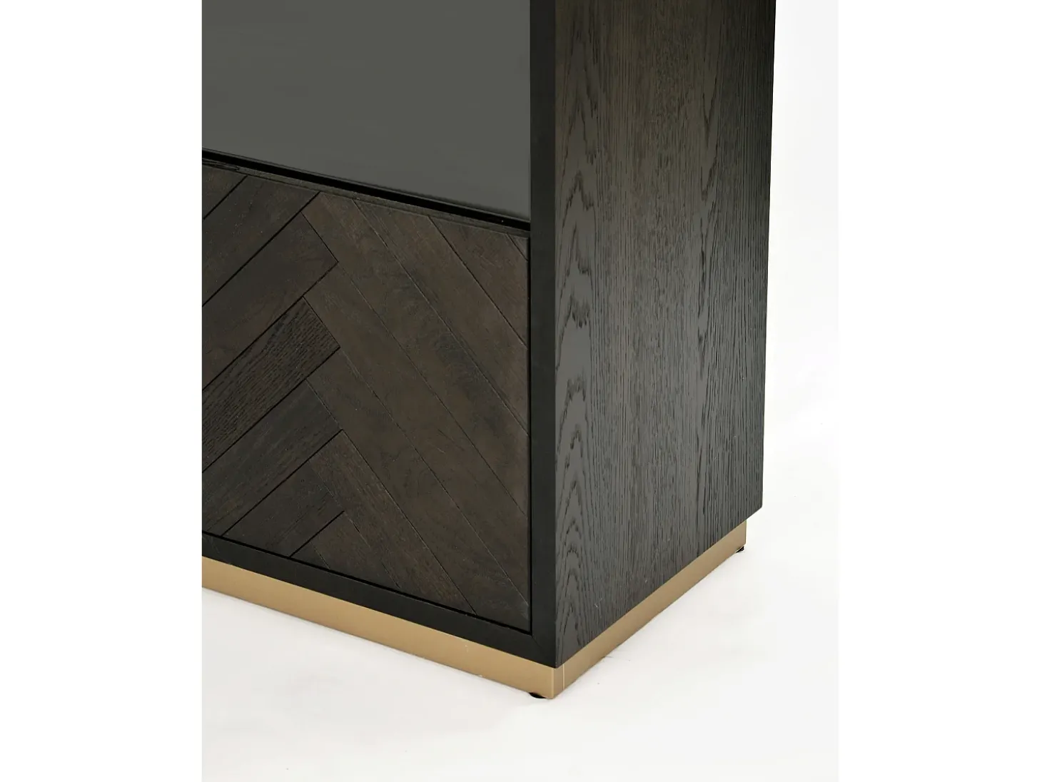 Vitrine 100x200x41 cm preta Sevilha SEV26-2
