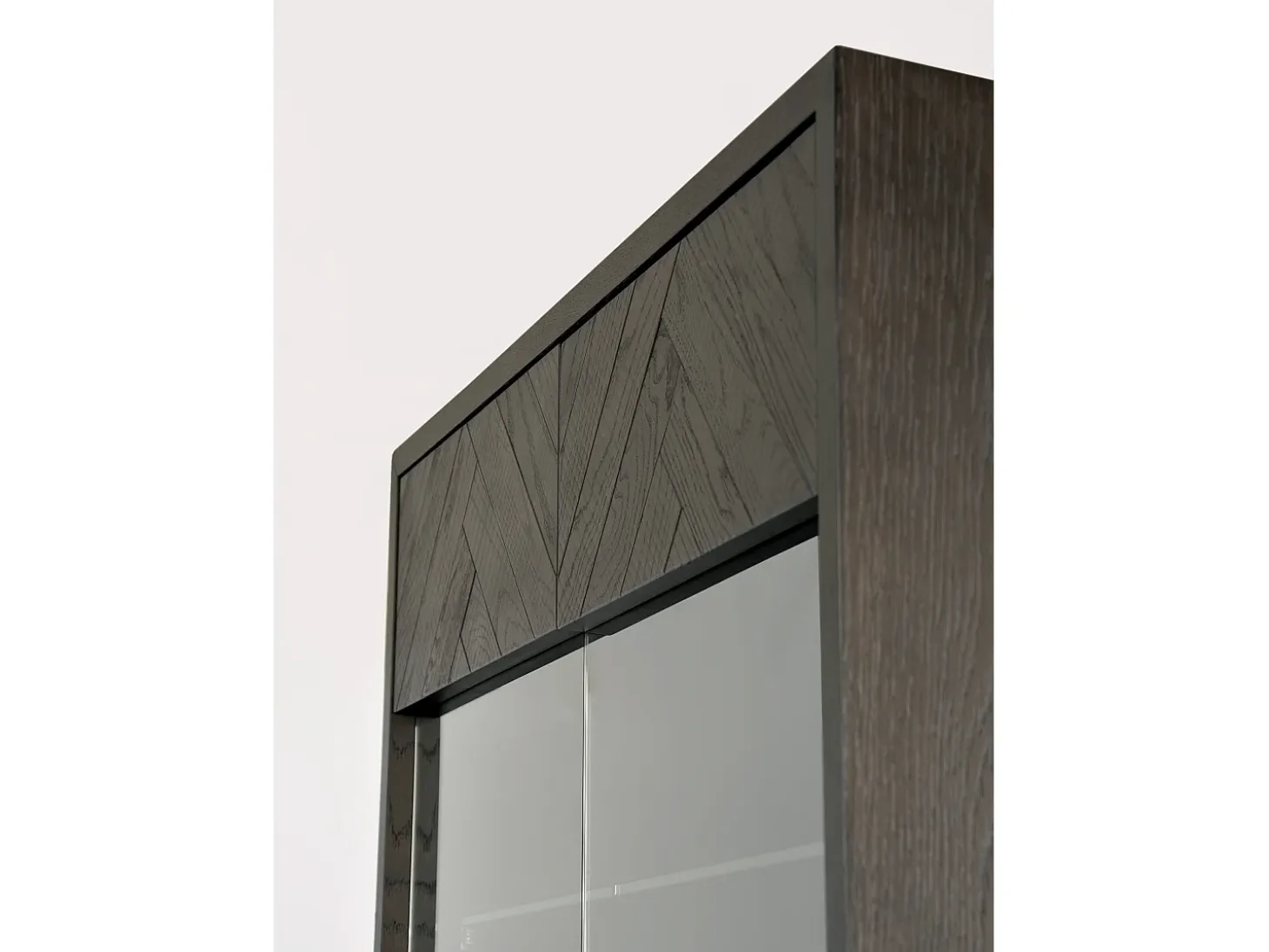 Vitrine 100x200x41 cm preta Sevilha SEV26-2