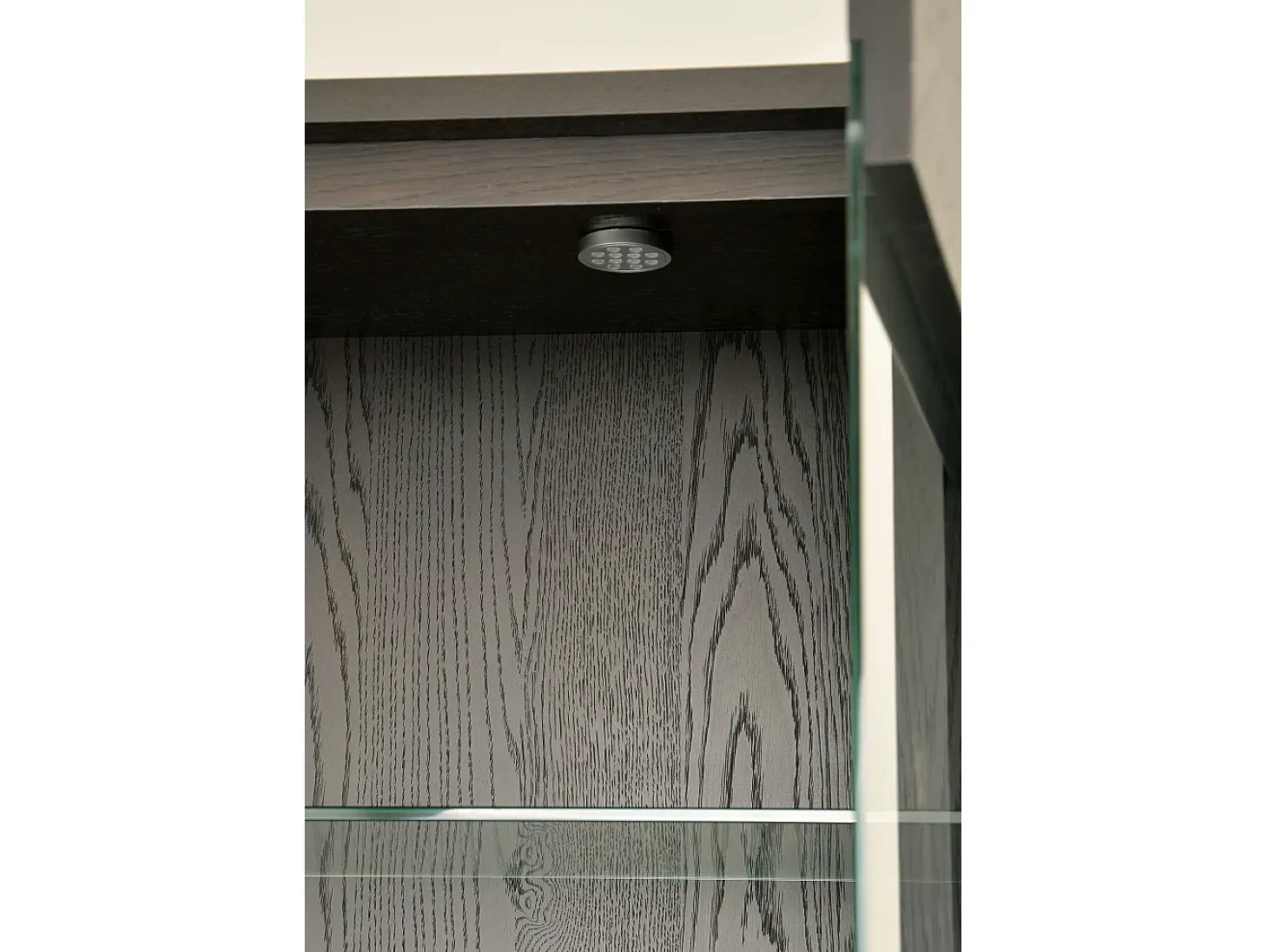 Vitrine 100x200x41 cm preta Sevilha SEV26-2