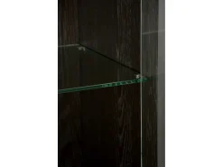 Vitrine 100x200x41 cm preta Sevilha SEV26-2