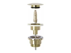 Válvula de lavatório universal clic-clac REA GOLD com cortiça protegida contra corrosão
