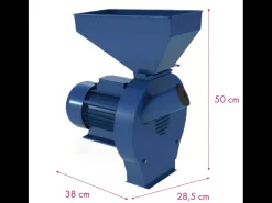 1100W Mill de cereais elétricos, moinho de grãos elétricos, fluxo de 240 kg/h, com 4 peneira, costeleta de grão, 38x28.5x50cm