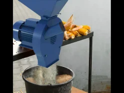 1100W Mill de cereais elétricos, moinho de grãos elétricos, fluxo de 240 kg/h, com 4 peneira, costeleta de grão, 38x28.5x50cm