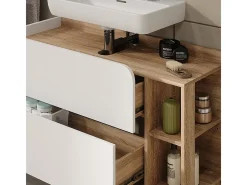 Waschbeckenunterschrank sonoma/branco 100x35x65 karen