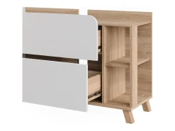Waschbeckenunterschrank sonoma/branco 100x35x65 karen