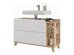 Waschbeckenunterschrank sonoma/branco 100x35x65 karen