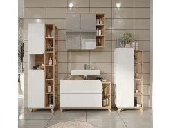 Waschbeckenunterschrank sonoma/branco 100x35x65 karen