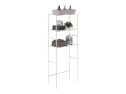 Waschmaschinenregal branco 66x30x162 miso