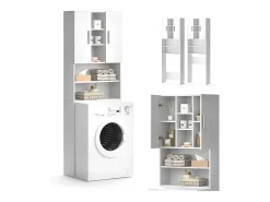 Waschmaschinenschrank branco 64x25.6x190 luis
