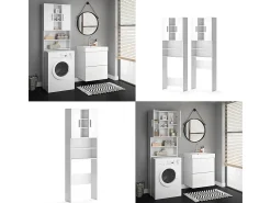 Waschmaschinenschrank branco 64x25.6x190 luis