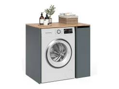 Waschmaschinenschrank carvalho antracite/goldkraft 93.6x60.3x88.2 viktor