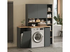Waschmaschinenschrank carvalho antracite/goldkraft 93.6x60.3x88.2 viktor