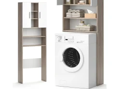 Waschmaschinenschrank sonoma 64x25.6x190 luis