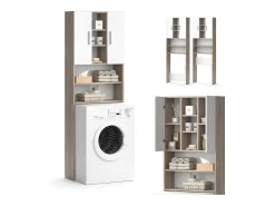 Waschmaschinenschrank sonoma 64x25.6x190 luis